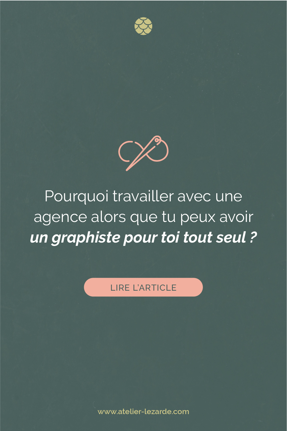 Pourquoi travailler avec une agence alors que tu peux avoir un graphiste pour toi tout seul ?